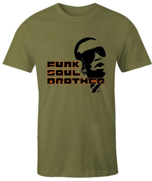 K-Diller® Melbourne Australia Mens T Shirt, Army Green, Modern Regular Fit, Crew Neck, Short Sleeve, Funk Soul Brother, 70s Disco, Music Festival Graphic Tee.