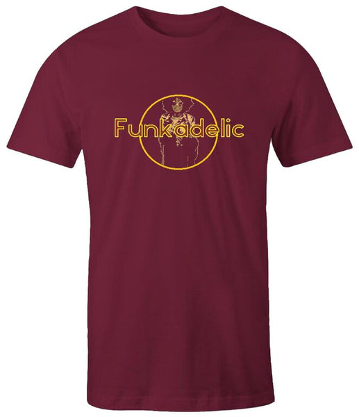 K-Diller® Melbourne Australia Mens T Shirt - Maroon, Modern Reg Fit, Crew Neck, Short Sleeve, Funkadelic, Music, Festival, 70s, Disco Graphic Tee.