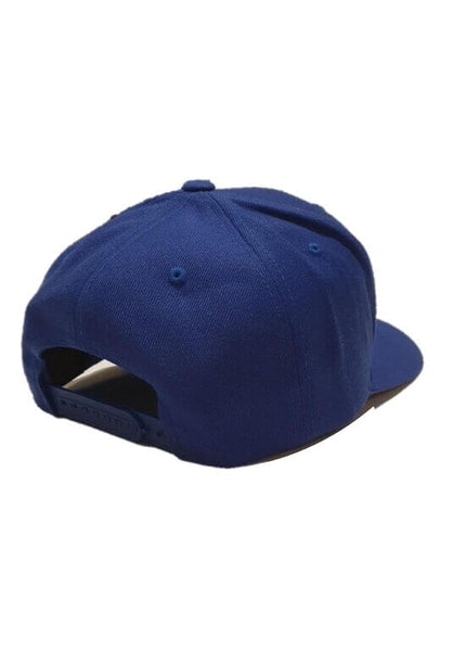 K-Diller® Melbourne Australia Mens Streetwear Premium Wool Blend OG Snapback Cap, Classic Structured 6 Panel, Pre-curved Visor, Embroidered Logo, Royal Blue Flexfit Yupoong Hat.